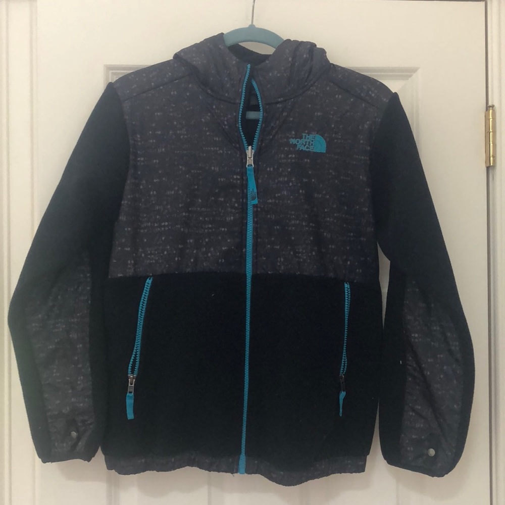 Black and grey boys north face fleece